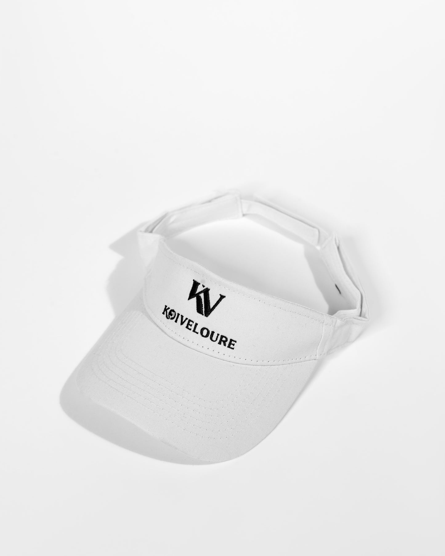 Koi Veloure Open Hat Sports Visor – Lightweight White Sun Visor for Sports