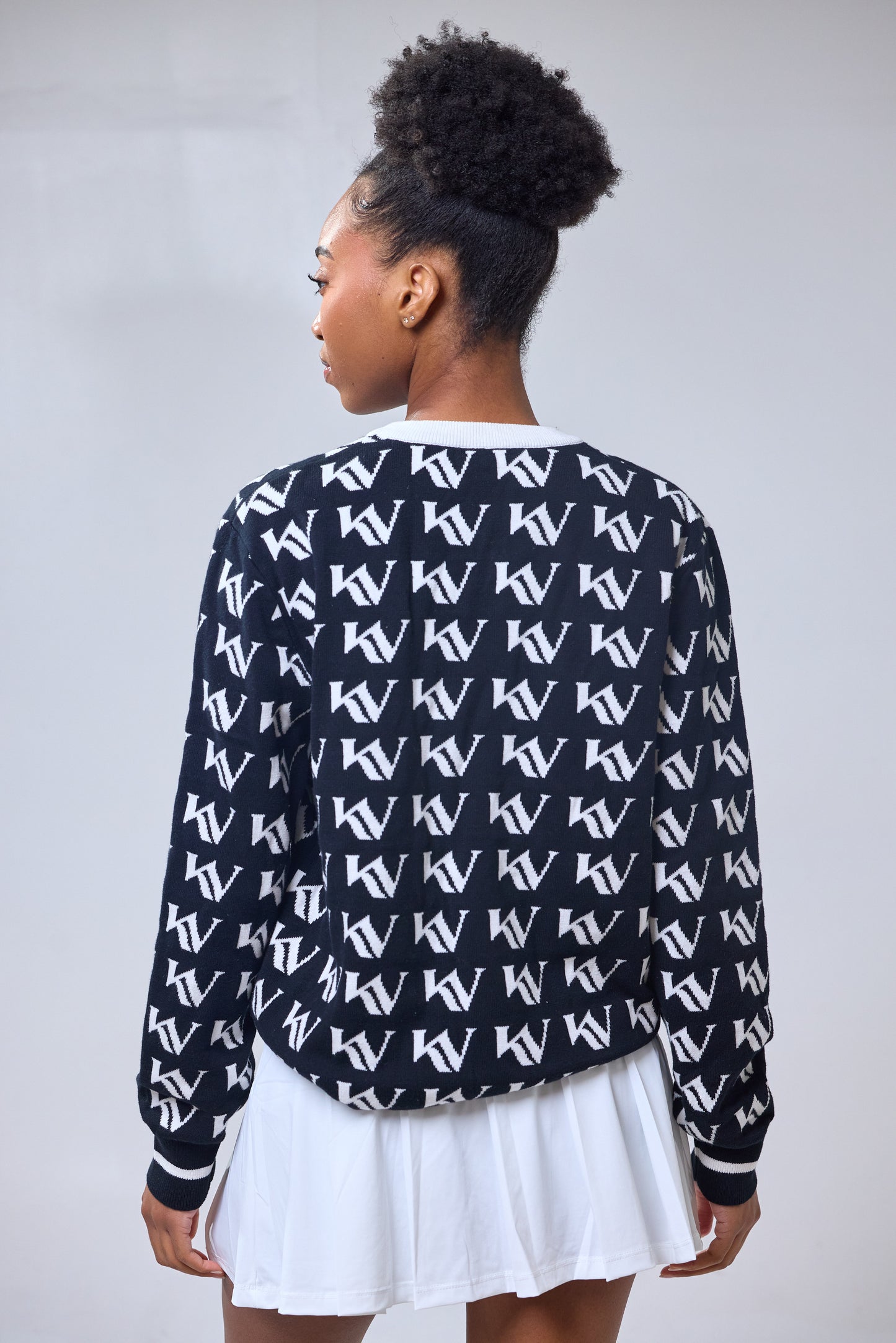 Koi Veloure Pattern Streetwear Sweater – Trendy Knit Pullover USA