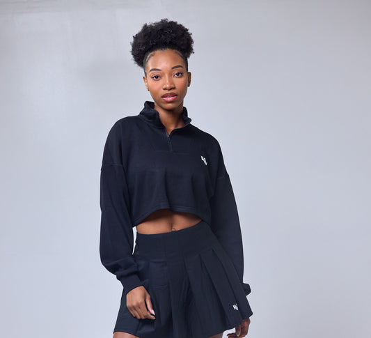 Koi Veloure Crop Sweater – Women’s Streetwear Pullover for Fall USA